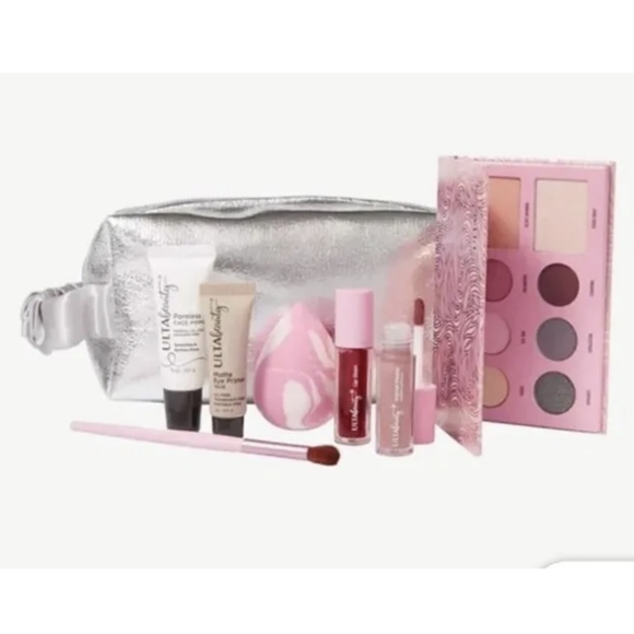 Ulta Beauty Collection 8 Piece Makeup Gift Set With Silver Bag. NWT - Picture 1 of 8